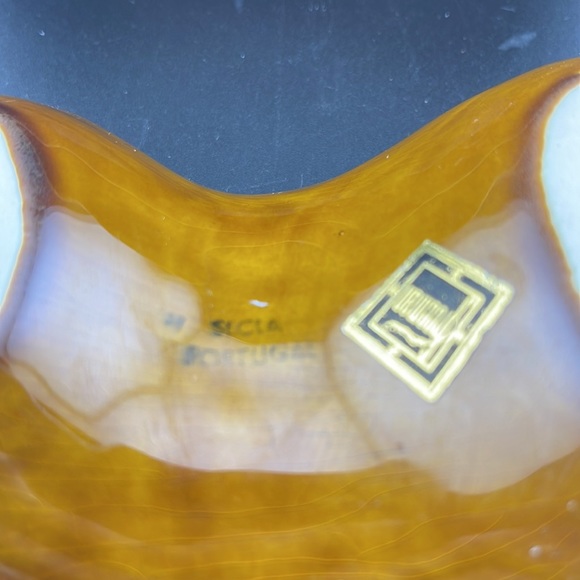 Vintage Brown Peanut Shaped Dishes Set of 3 - Picture 4 of 5